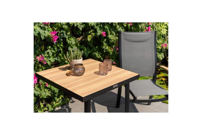 Udendørs møbelgruppe Lifestyle Garden Panama 2x stabelbar lænestol & bistro bord - Havemøbler - Balkon - Balkonmøbler - Altansæt