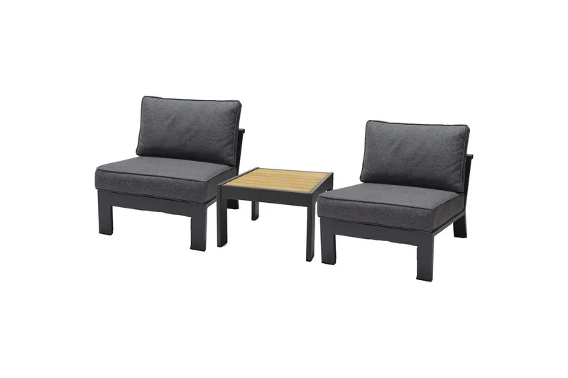 Udendørs møbelgruppe Lifestyle Garden PALAU 2x sidestol + sidebord 60 cm, undefined