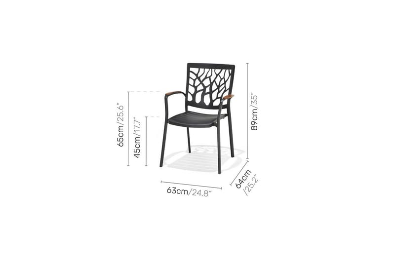 Udendørs møbelgruppe Lifestyle Garden Portals altanbord & 2 stole - Havemøbler - Balkon - Balkonmøbler - Altansæt