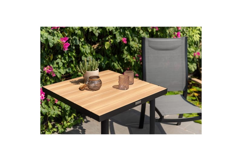 Udendørs møbelgruppe Lifestyle Garden Panama 2x stabelbar lænestol & bistro bord - Havemøbler - Balkon - Balkonmøbler - Altansæt