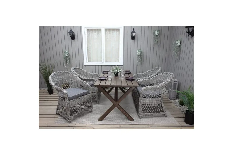 Udendørsstol Merida - Grå - Havemøbler - Balkon - Balkonmøbler - Altanstole