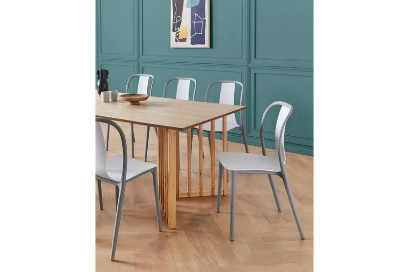 Ugento Spisestol Udendørs - Hvid/Grå - Havemøbler - Balkon - Balkonmøbler - Altanstole