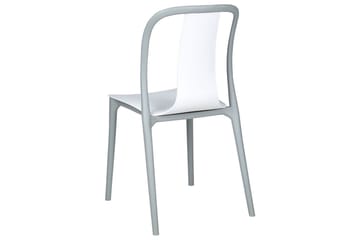 Ugento Spisestol Udendørs - Hvid/Grå - Havemøbler - Balkon - Balkonmøbler - Altanstole