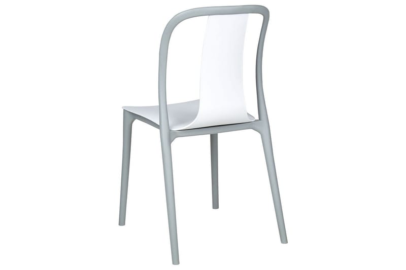 Ugento Spisestol Udendørs - Hvid/Grå - Havemøbler - Balkon - Balkonmøbler - Altanstole