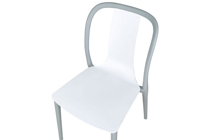 Ugento Spisestol Udendørs - Hvid/Grå - Havemøbler - Balkon - Balkonmøbler - Altanstole