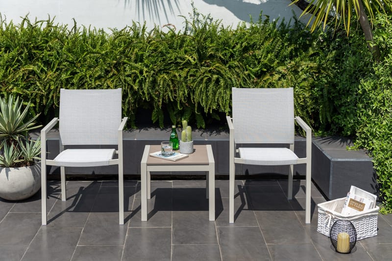 Urbanite Udendørs Sidebord 50×50 cm - Lysgrå - Havemøbler - Balkon - Balkonmøbler - Altanborde