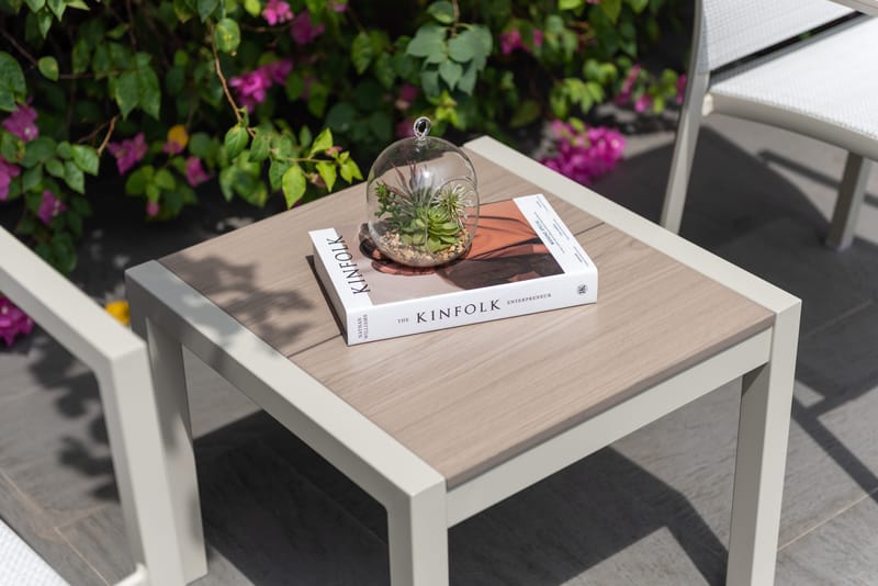 Urbanite Udendørs Sidebord 50×50 cm - Lysgrå - Havemøbler - Balkon - Balkonmøbler - Altanborde