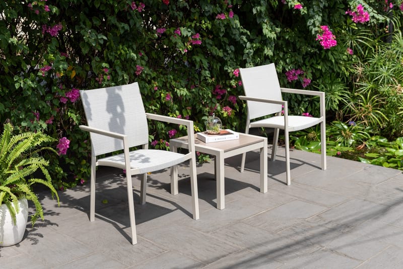 Urbanite Udendørs Sidebord 50×50 cm - Lysgrå - Havemøbler - Balkon - Balkonmøbler - Altanborde