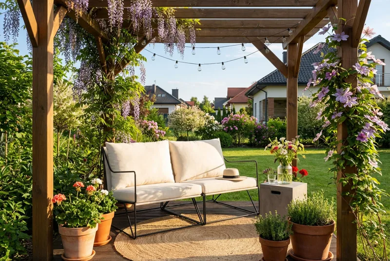 Usteryd 2-personers Loungesofa - Sort/Beige - Havemøbler - Balkon - Balkonmøbler - Altanbænke