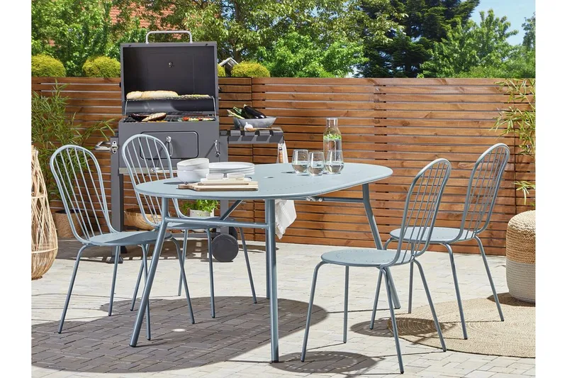 Victoriaville Spisestol Udendørs - Blå - Havemøbler - Balkon - Balkonmøbler - Altanstole