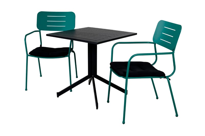 Way Spisebordssæt 70cm + 2 Nicke Stole Hvid - Venture Home - Havemøbler - Balkon - Balkonmøbler - Altansæt