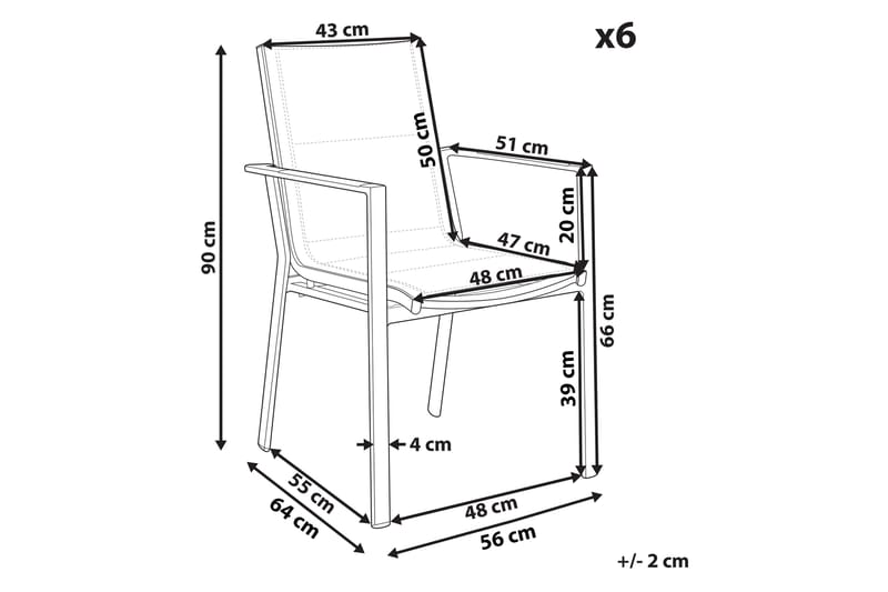 Zama Armstol - Sort/Grå - Havemøbler - Balkon - Balkonmøbler - Altanstole
