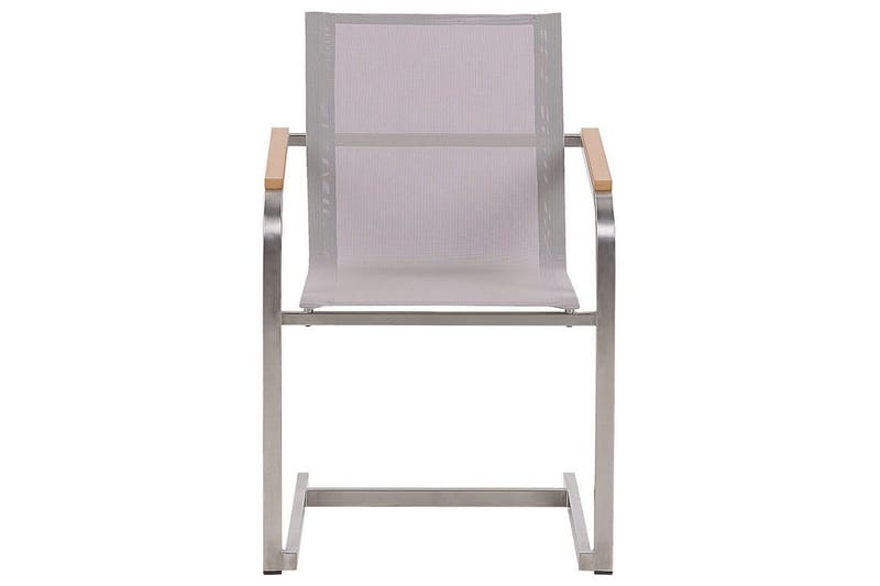 Zervo Armstol - Beige/Sølv - Havemøbler - Balkon - Balkonmøbler - Altanstole