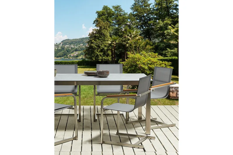 Zervo Armstol - Grå/Sølv - Havemøbler - Balkon - Balkonmøbler - Altanstole