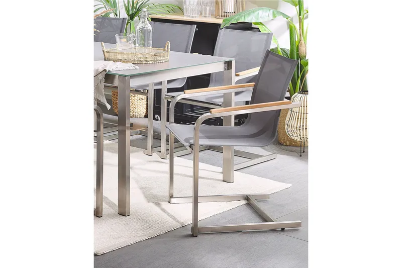 Zervo Armstol - Grå/Sølv - Havemøbler - Balkon - Balkonmøbler - Altanstole