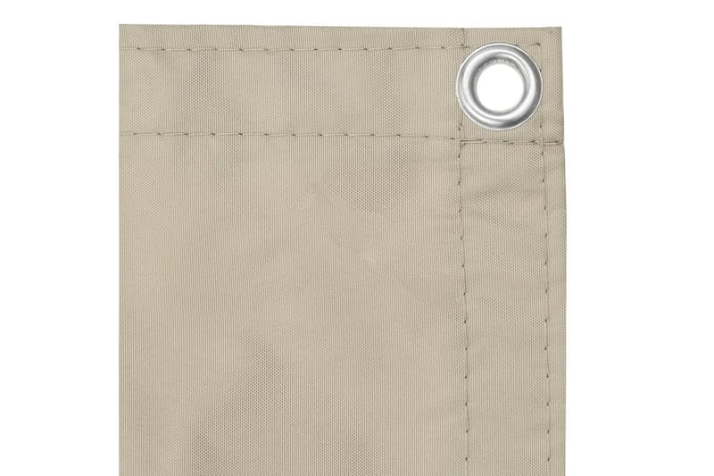 altanafskærmning 120x500 cm oxfordstof beige - Beige - Havemøbler - Balkon - Sikkerhed & læhegn balkon - Altanafskærmning