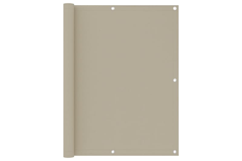 altanafskærmning 120x500 cm oxfordstof beige - Beige - Havemøbler - Balkon - Sikkerhed & læhegn balkon - Altanafskærmning