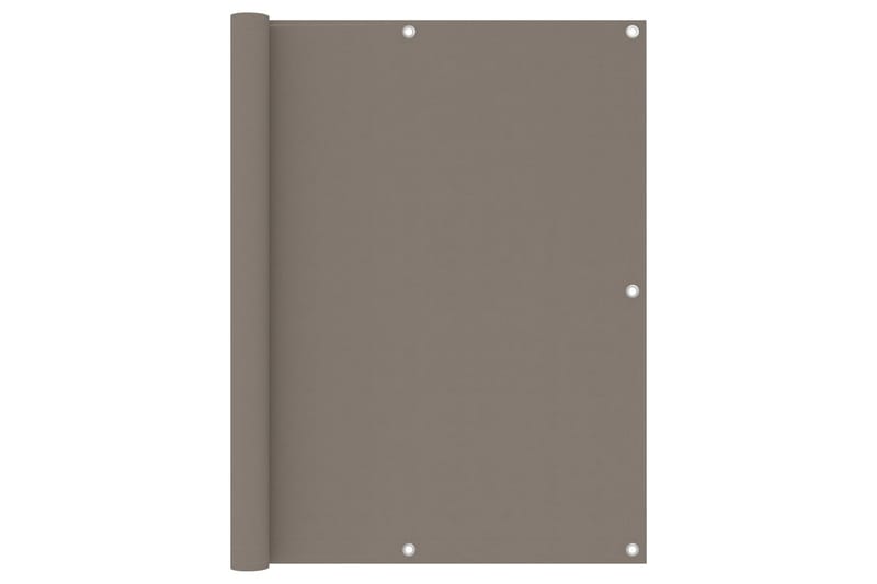 altanafskærmning 120x500 cm oxfordstof gråbrun - Gråbrun - Altanafskærmning