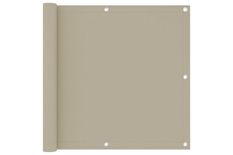 altanafskærmning 90x300 cm oxfordstof beige - Beige - Havemøbler - Balkon - Sikkerhed & læhegn balkon - Altanafskærmning