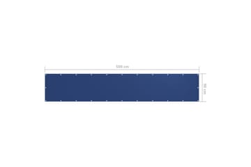 altanafskærmning 90x500 cm oxfordstof blå - Blå - Havemøbler - Balkon - Sikkerhed & læhegn balkon - Altanafskærmning