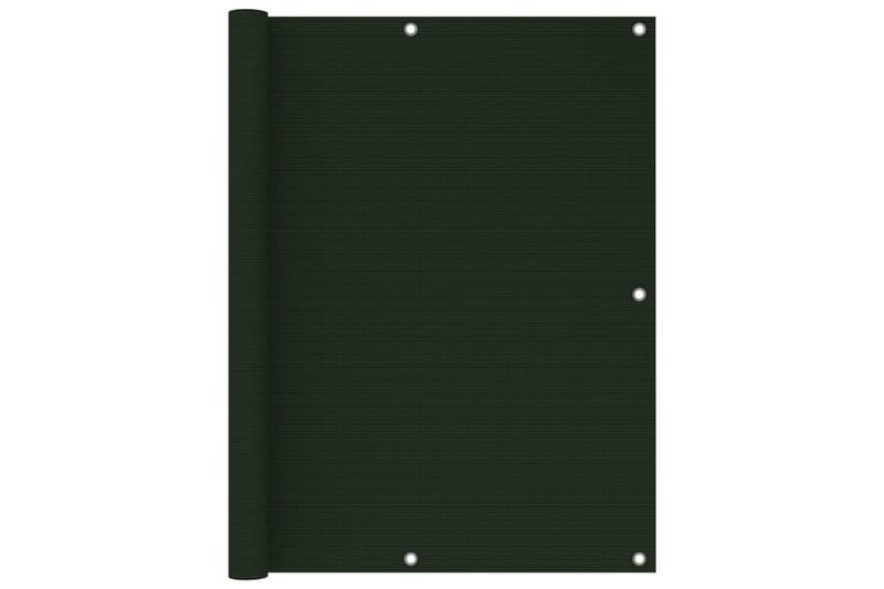 altanafskærmning 120x300 cm HDPE mørkegrøn - Grøn - Altanafskærmning
