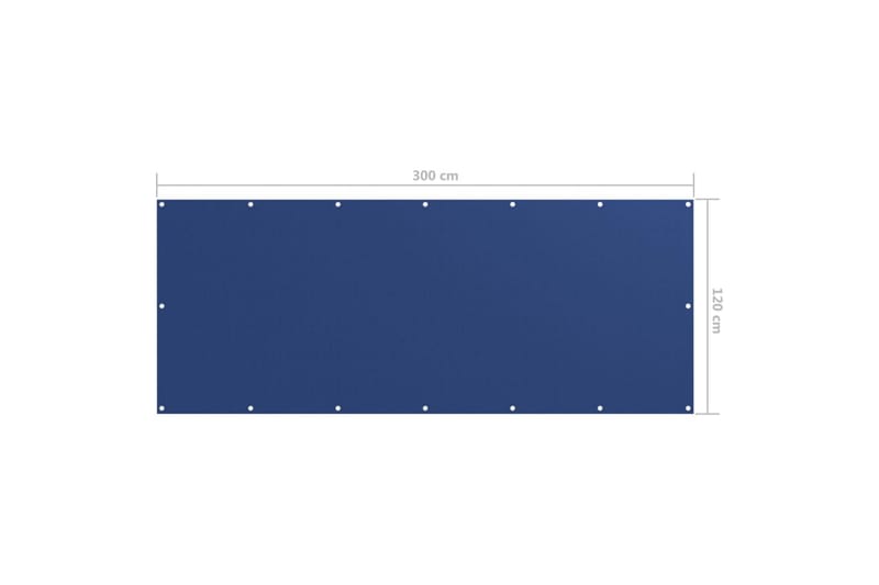 altanafskærmning 120x300 cm oxfordstof blå - Blå - Altanafskærmning
