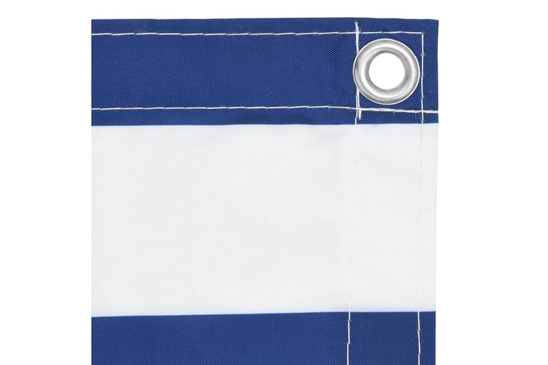 altanafskærmning 120x300 cm oxfordstof hvid og blå - Flerfarvet - Altanafskærmning