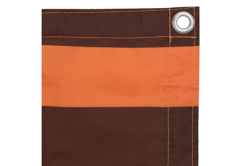 altanafskærmning 120x300 cm oxfordstof orange og brun - Flerfarvet - Altanafskærmning