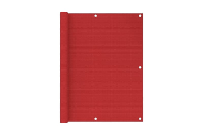 altanafskærmning 120x400 cm HDPE rød - Rød - Altanafskærmning