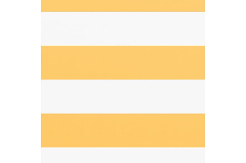 altanafskærmning 120x400 cm oxfordstof hvid og gul - Flerfarvet - Altanafskærmning