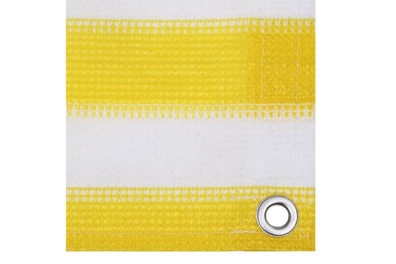altanafskærmning 120x500 cm HDPE gul og hvid - Flerfarvet - Altanafskærmning