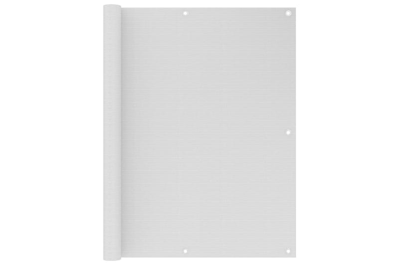 altanafskærmning 120x600 cm HDPE hvid - Hvid - Havemøbler - Balkon - Sikkerhed & læhegn balkon - Altanafskærmning