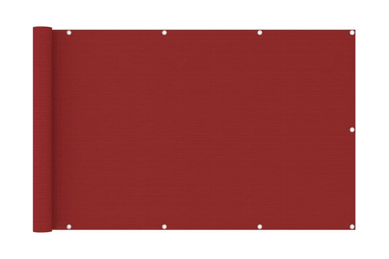 altanafskærmning 120x600 cm HDPE rød - Rød - Altanafskærmning
