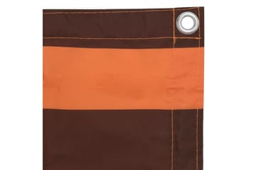 altanafskærmning 120x600 cm oxfordstof orange og brun - Flerfarvet - Havemøbler - Balkon - Sikkerhed & læhegn balkon - Altanafskærmning