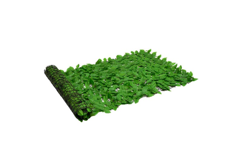 altanafskærmning 300x100 cm grønne blade - Grøn - Altanafskærmning