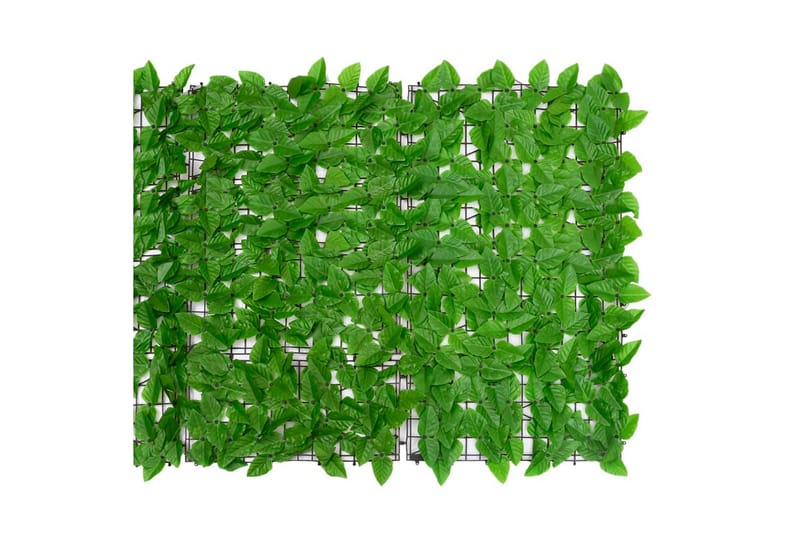 altanafskærmning 300x100 cm grønne blade - Grøn - Altanafskærmning