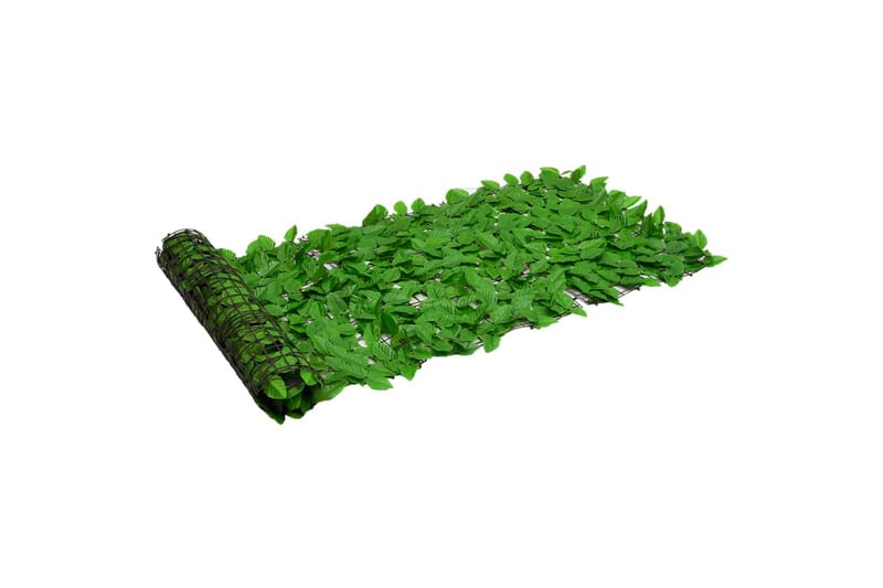 altanafskærmning 300x75 cm grønne blade - Grøn - Altanafskærmning