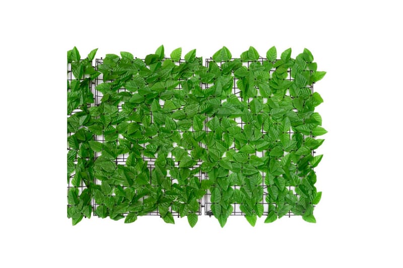 altanafskærmning 300x75 cm grønne blade - Grøn - Altanafskærmning