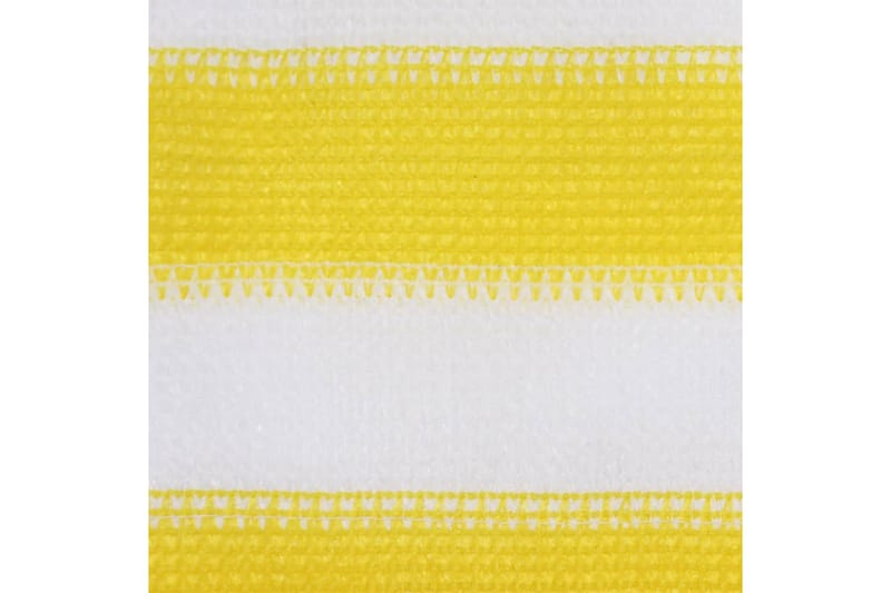 altanafskærmning 75x300 cm HDPE gul og hvid - Flerfarvet - Altanafskærmning