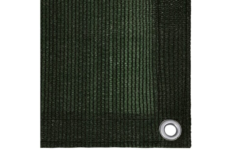 altanafskærmning 75x400 cm HDPE mørkegrøn - Grøn - Altanafskærmning