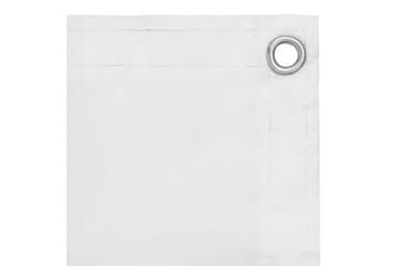 altanafskærmning 75x500 cm oxfordstof hvid - Hvid - Havemøbler - Balkon - Sikkerhed & læhegn balkon - Altanafskærmning