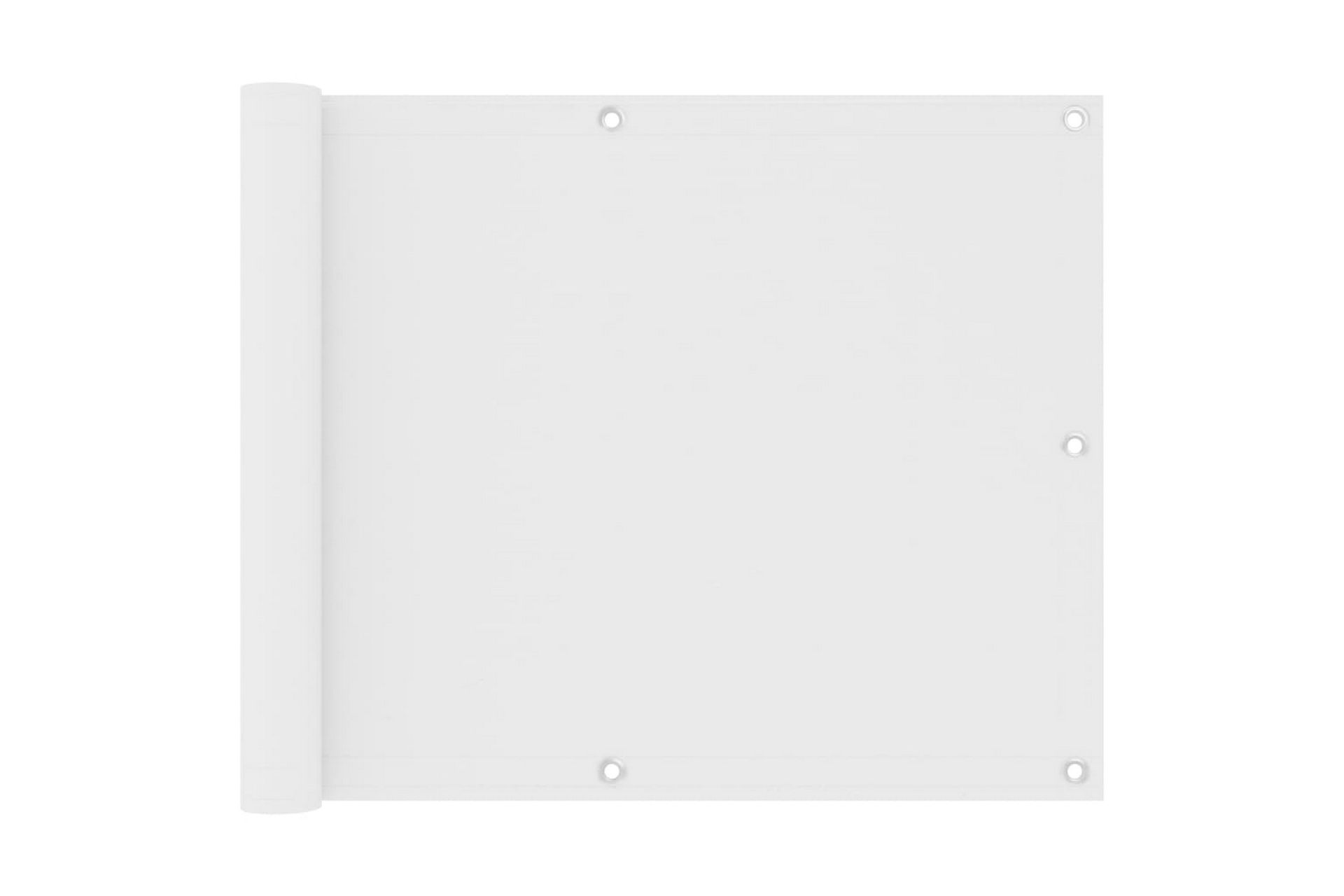 altanafskærmning 75x500 cm oxfordstof hvid - Hvid - Havemøbler - Balkon - Sikkerhed & læhegn balkon - Altanafskærmning