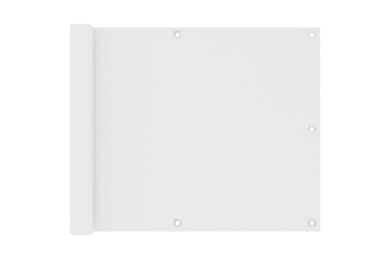 altanafskærmning 75x500 cm oxfordstof hvid - Hvid - Havemøbler - Balkon - Sikkerhed & læhegn balkon - Altanafskærmning