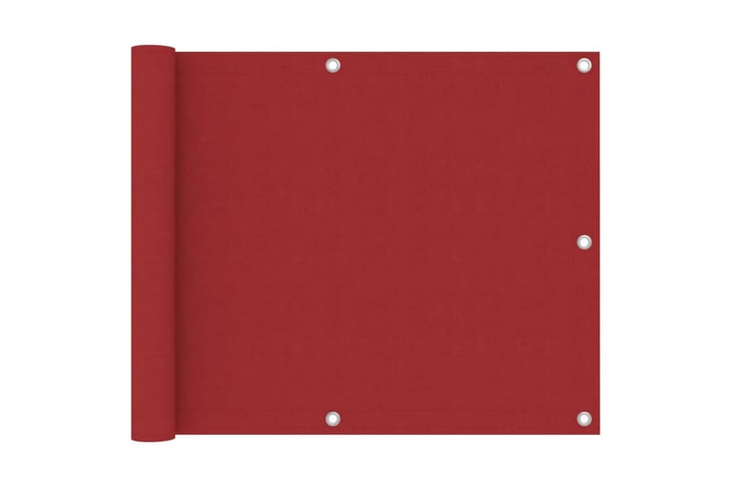 altanafskærmning 75x500 cm oxfordstof rød - Rød - Altanafskærmning