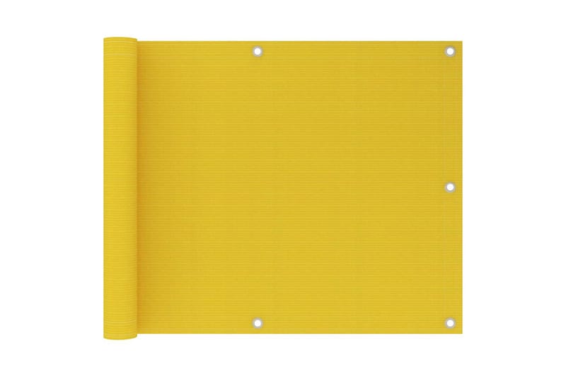 altanafskærmning 75x600 cm HDPE gul - Gul - Altanafskærmning