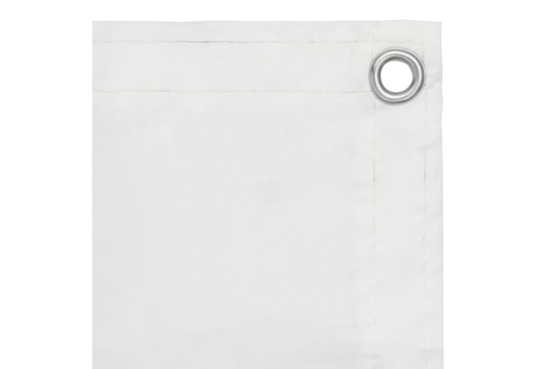 altanafskærmning 75x600 cm oxfordstof hvid - Hvid - Havemøbler - Balkon - Sikkerhed & læhegn balkon - Altanafskærmning
