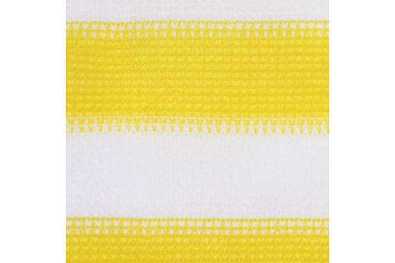 altanafskærmning 90x300 cm HDPE gul og hvid - Flerfarvet - Altanafskærmning
