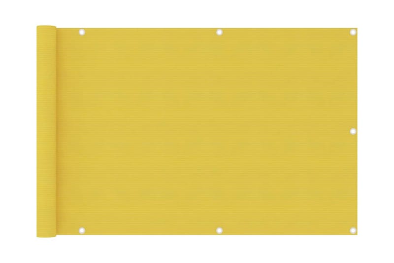 altanafskærmning 90x400 cm HDPE gul - Gul - Altanafskærmning
