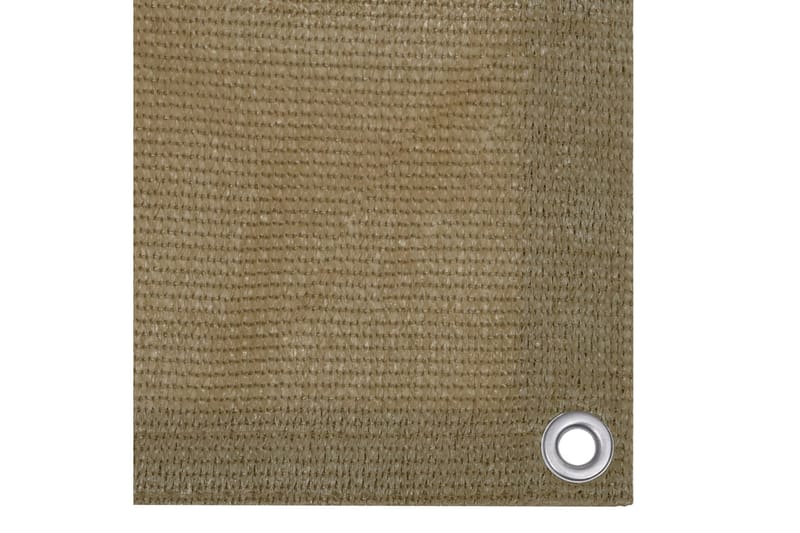 altanafskærmning 90x500 cm HDPE gråbrun - Gråbrun - Altanafskærmning