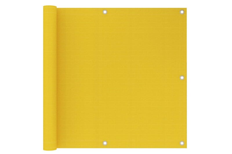 altanafskærmning 90x500 cm HDPE gul - Gul - Altanafskærmning